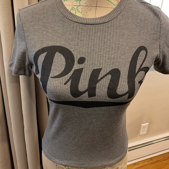 Like New Pink Victoria’s Secret Ribbed Tee Shirt - Picture 4 of 5